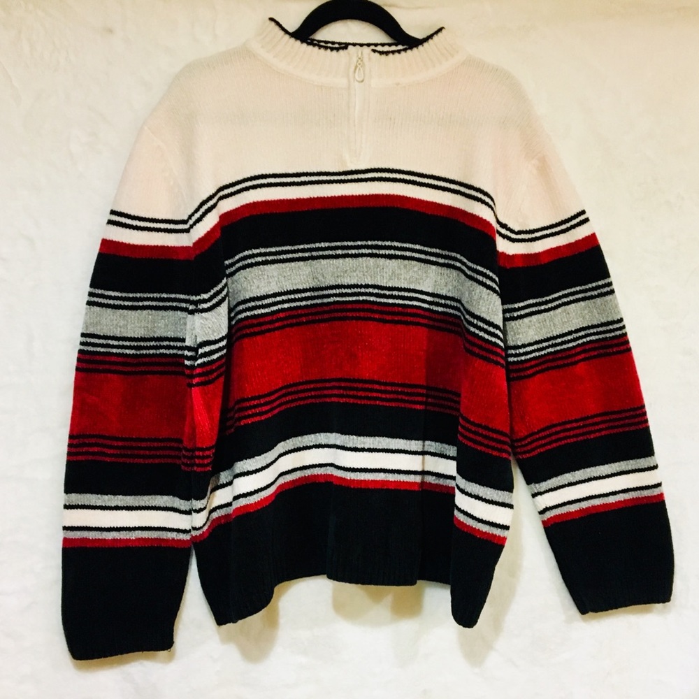 Super Soft Striped Sweatshirt| Alfred Dunner Woman